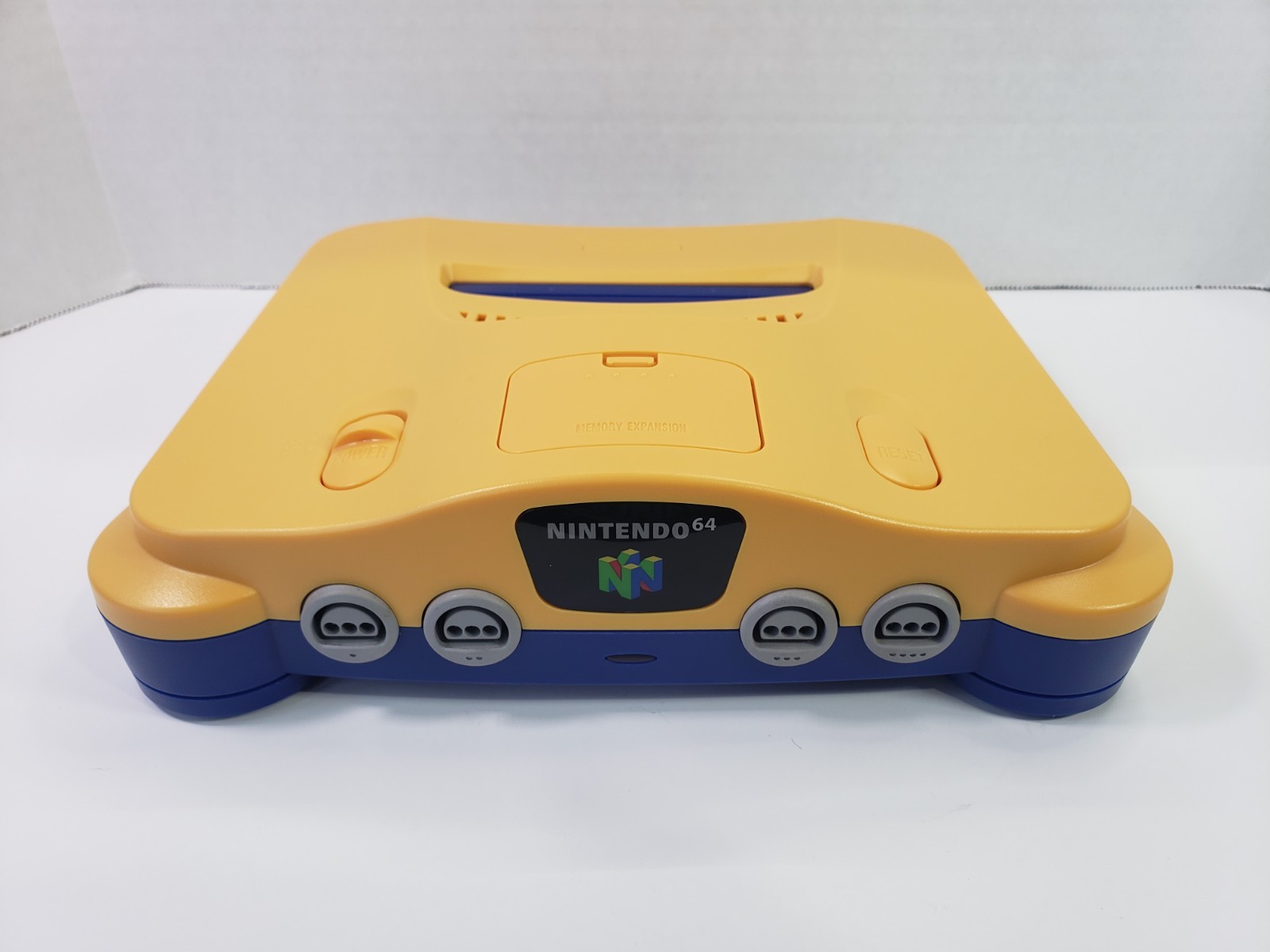 Custom Nintendo 64 Console Yellow And Blue With Expansion Pack Bundle