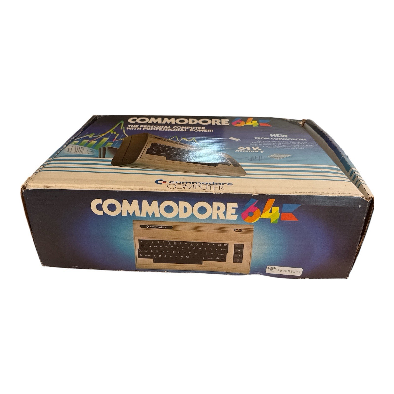 Vintage Commodore 64 Computer and Power Supply with Box C64 PC