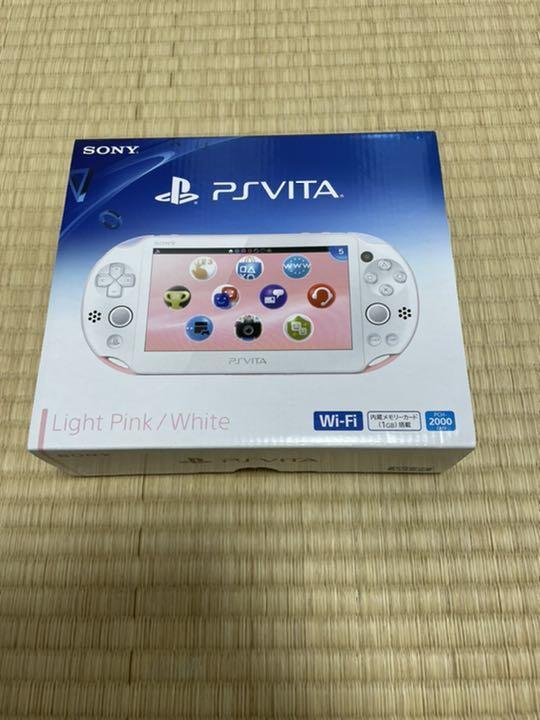 PS Vita Light Pink White PCH 2000 ZA19 Box Console Charger Sony PS Vita Slim JP