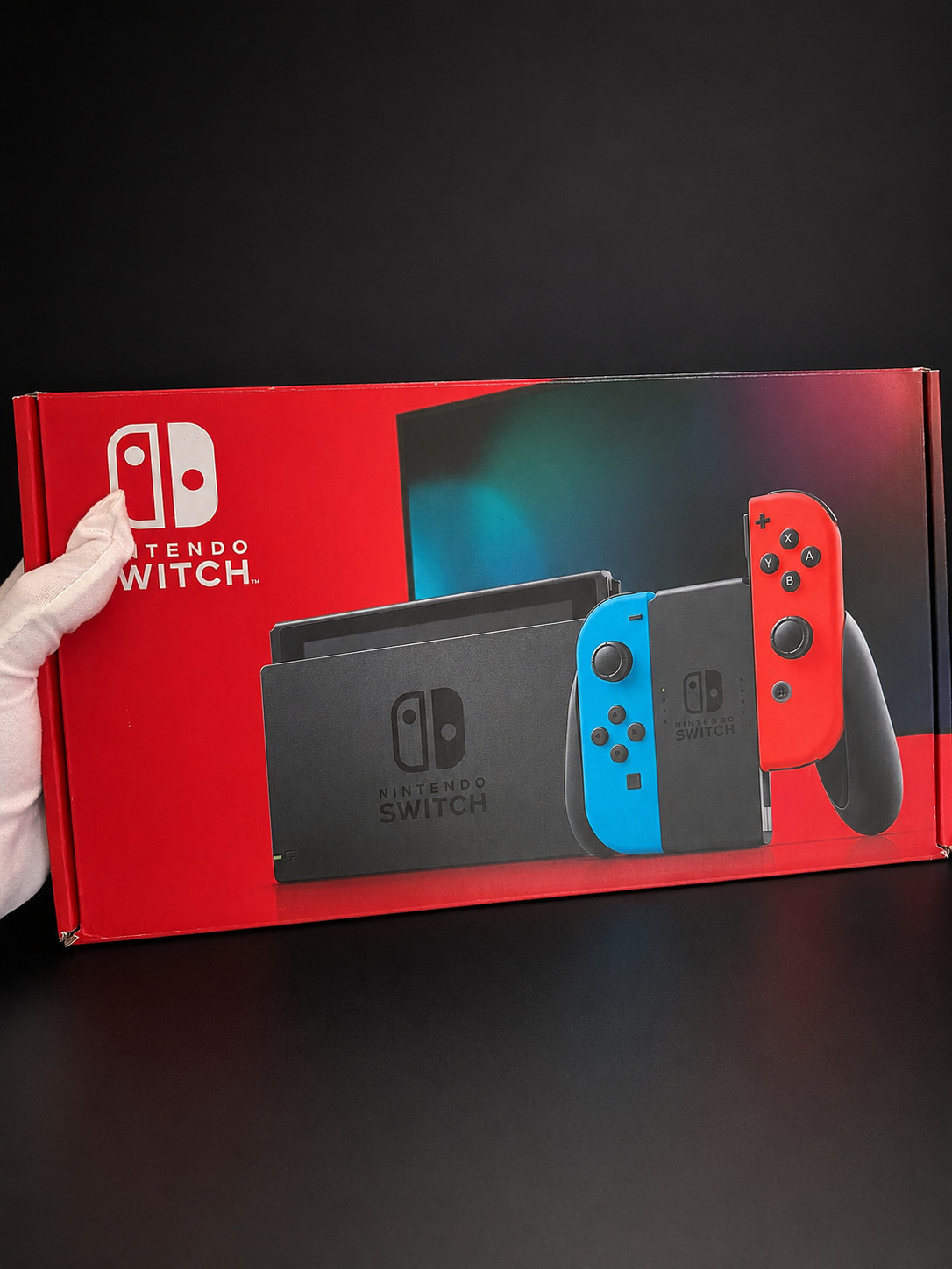 Nintendo Switch Console Neon Red/Blue Joy-Con w/ 32gb+256GB microSD & Charger
