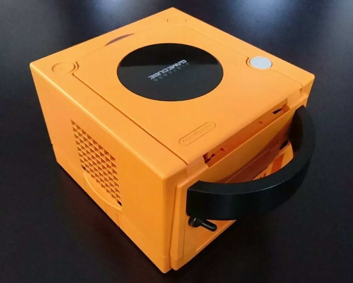 Nintendo GameCube Spice Orange Gamecube Region Switch mod. US Seller.