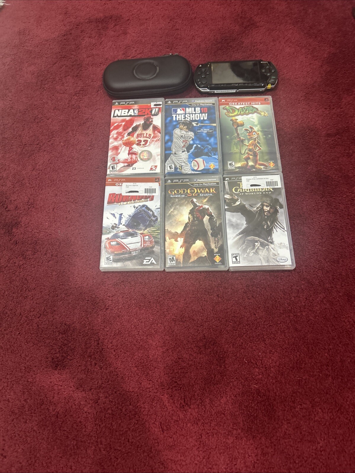 6 Games And PSP. FREE CASE ALSO INCLUDED