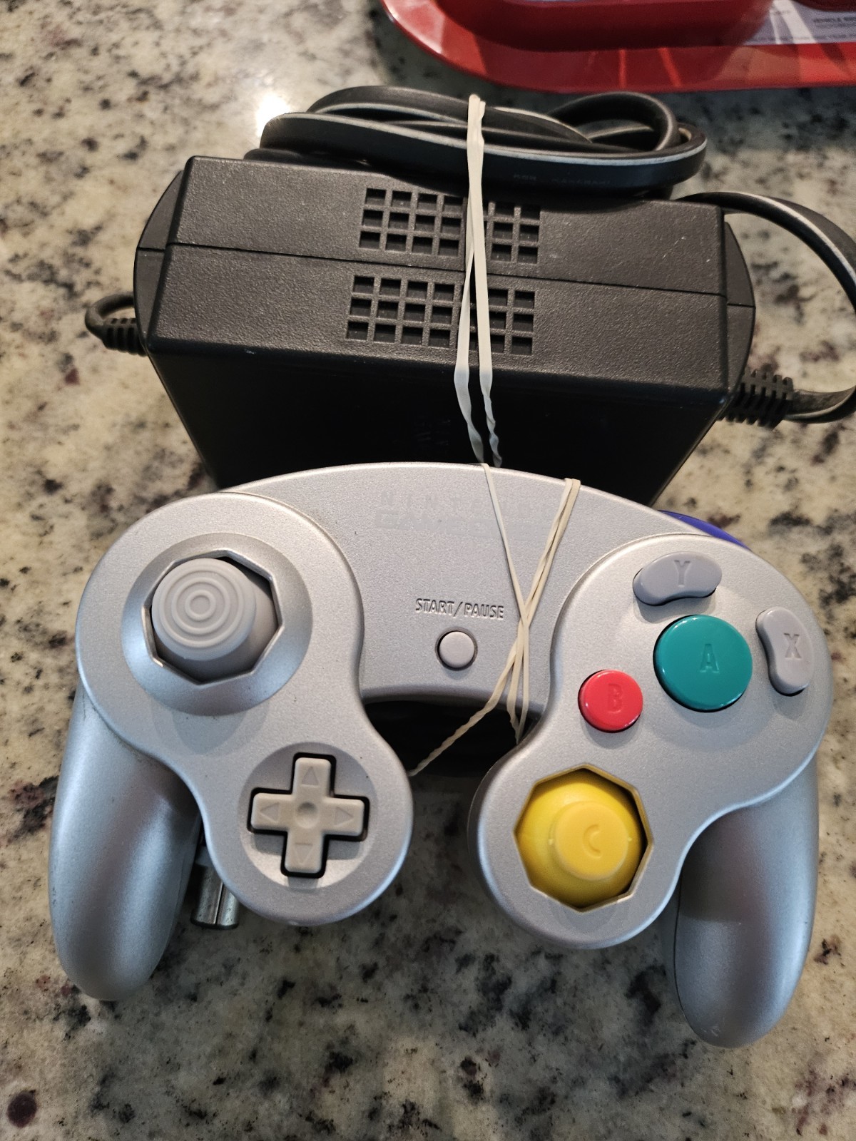 Nintendo GameCube Platinum Console Bundle With Crash Nitro Kart Great Condition
