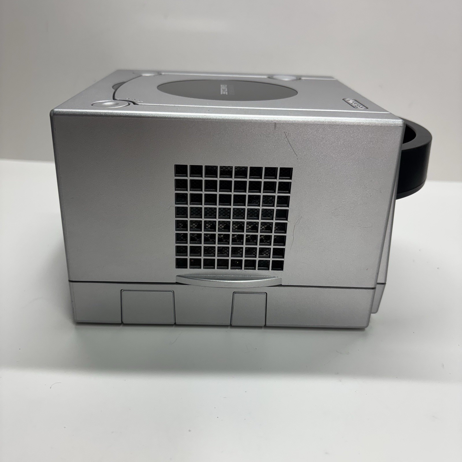 Nintendo GameCube Platinum Console Silver DOL-101 Tested with Power/AV Cords