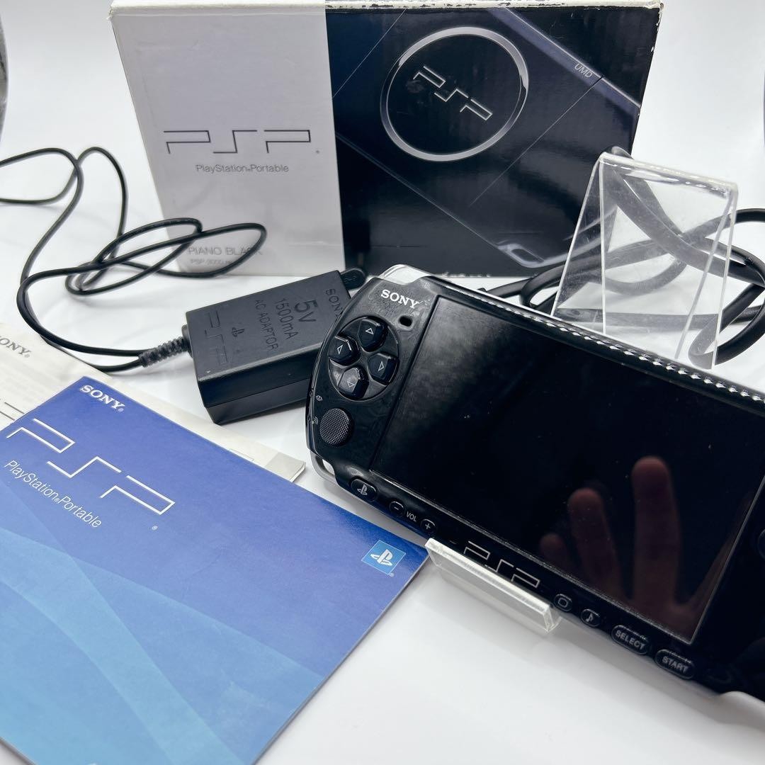 Sony PSP-3000 Piano Black Console Boxed Tested Working Region Free