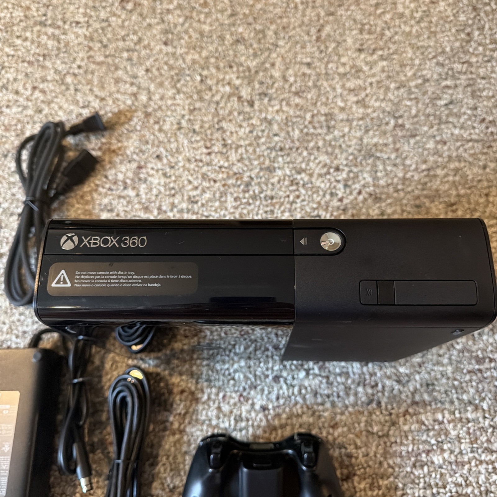 Microsoft Xbox 360 E Console 4GB OEM Controller HDMI Tested/Working BUNDLE