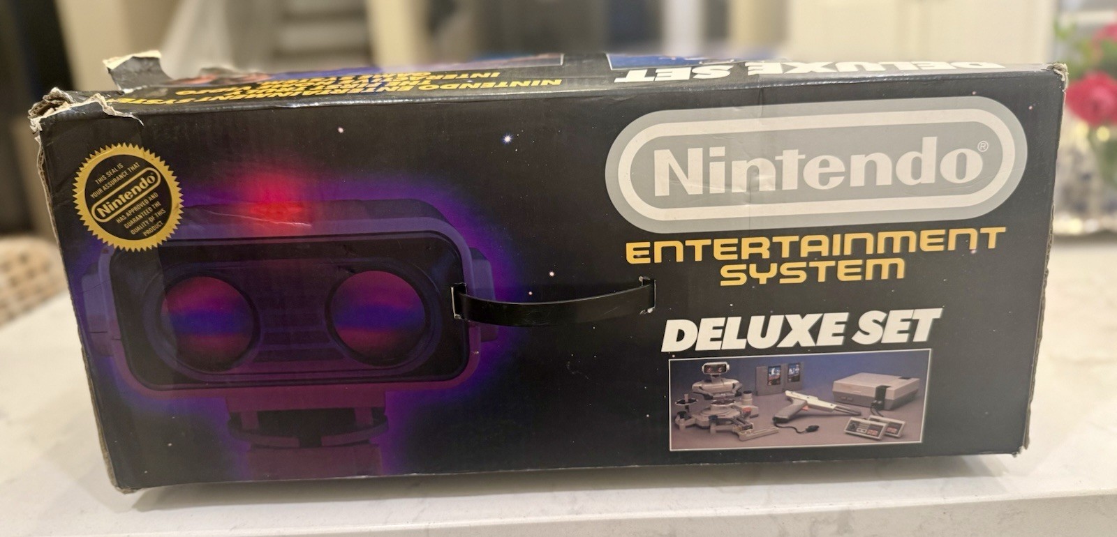 NES Nintendo Deluxe Set EMPTY Box NO Styrofoam Tray or Inserts – Box Only!