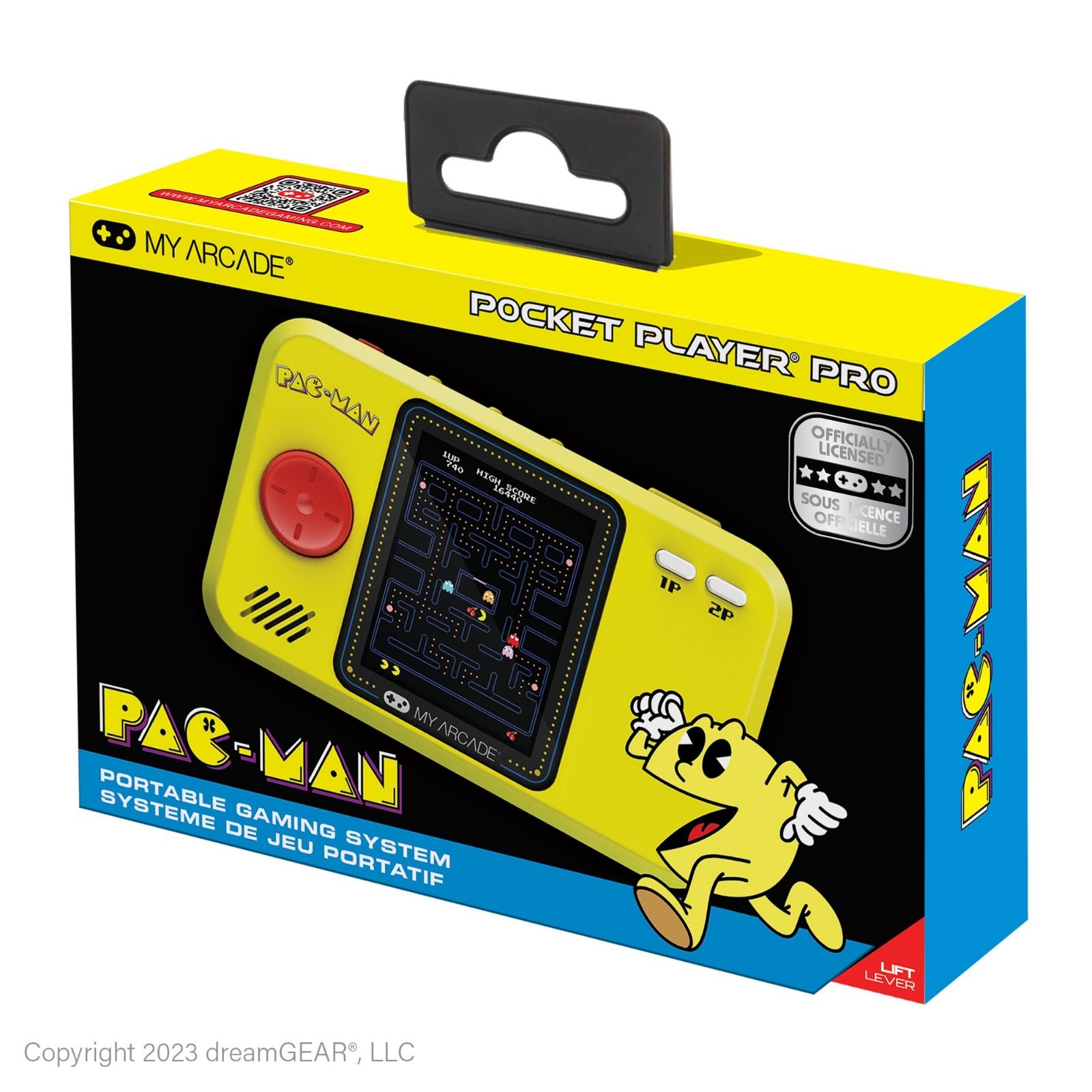 Retro Mini Arcade Console – 2.75″ Color Display, Pac-Man & Classic Games, Family