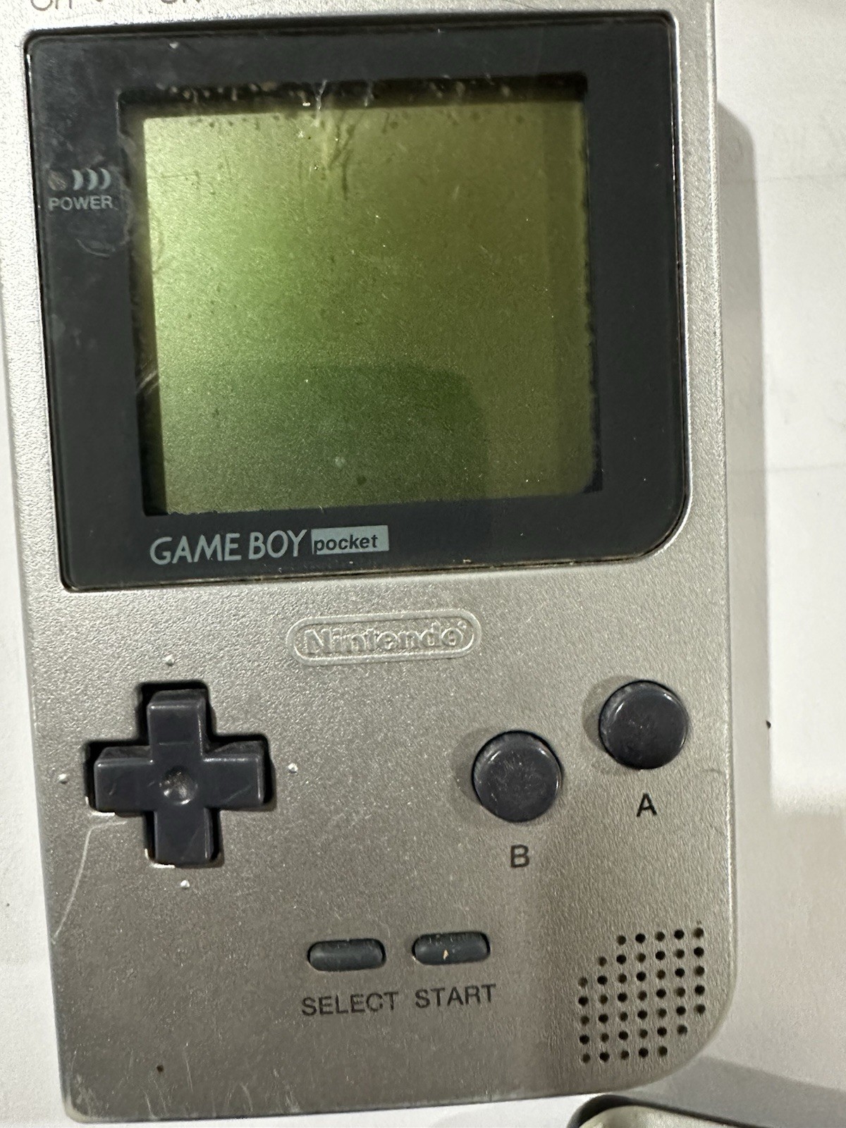 Gameboy Pocket Gray/Grey With Mega Man