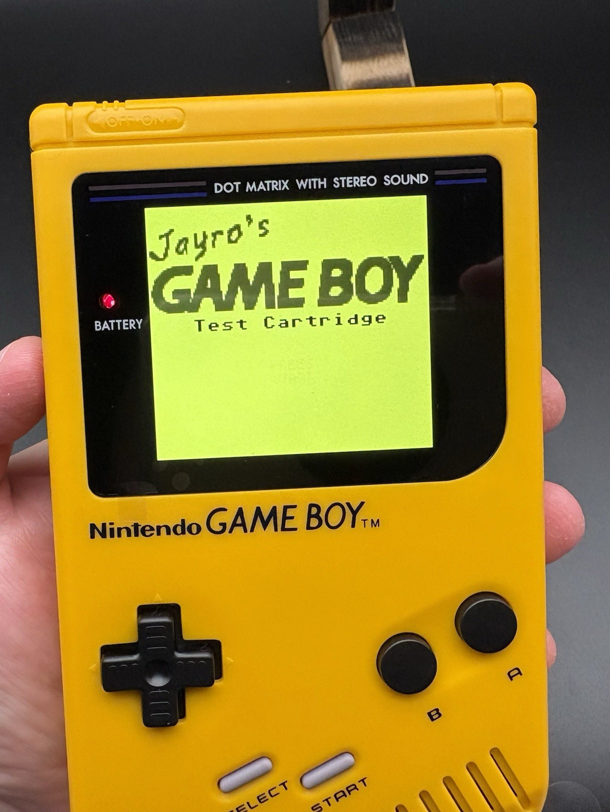 Yellow Original Gameboy DMG-01 With Backlit Laminated Glass IPS Screen