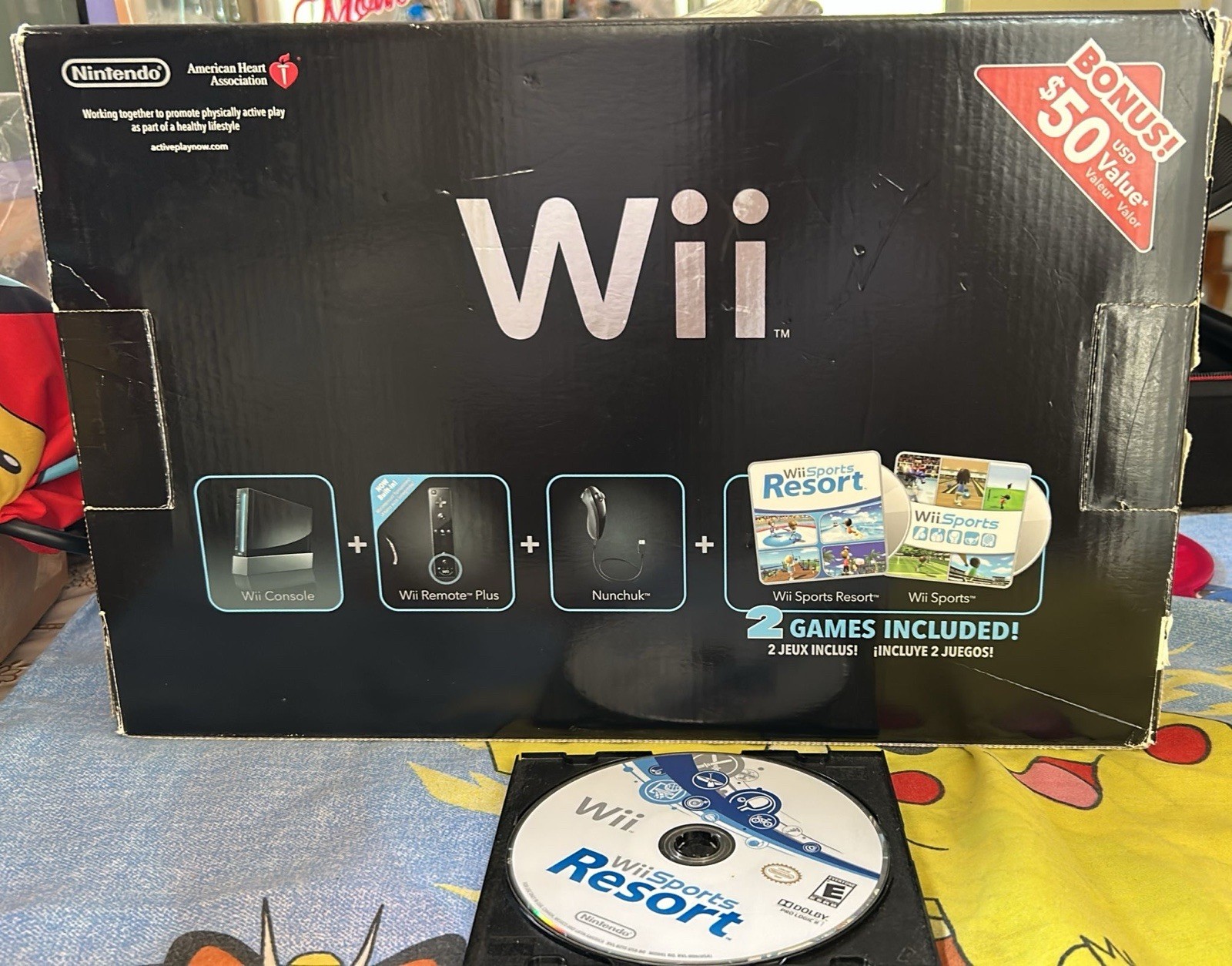 Nintendo Wii Wii Sports Resort and Wii Remote Plus Console – Black