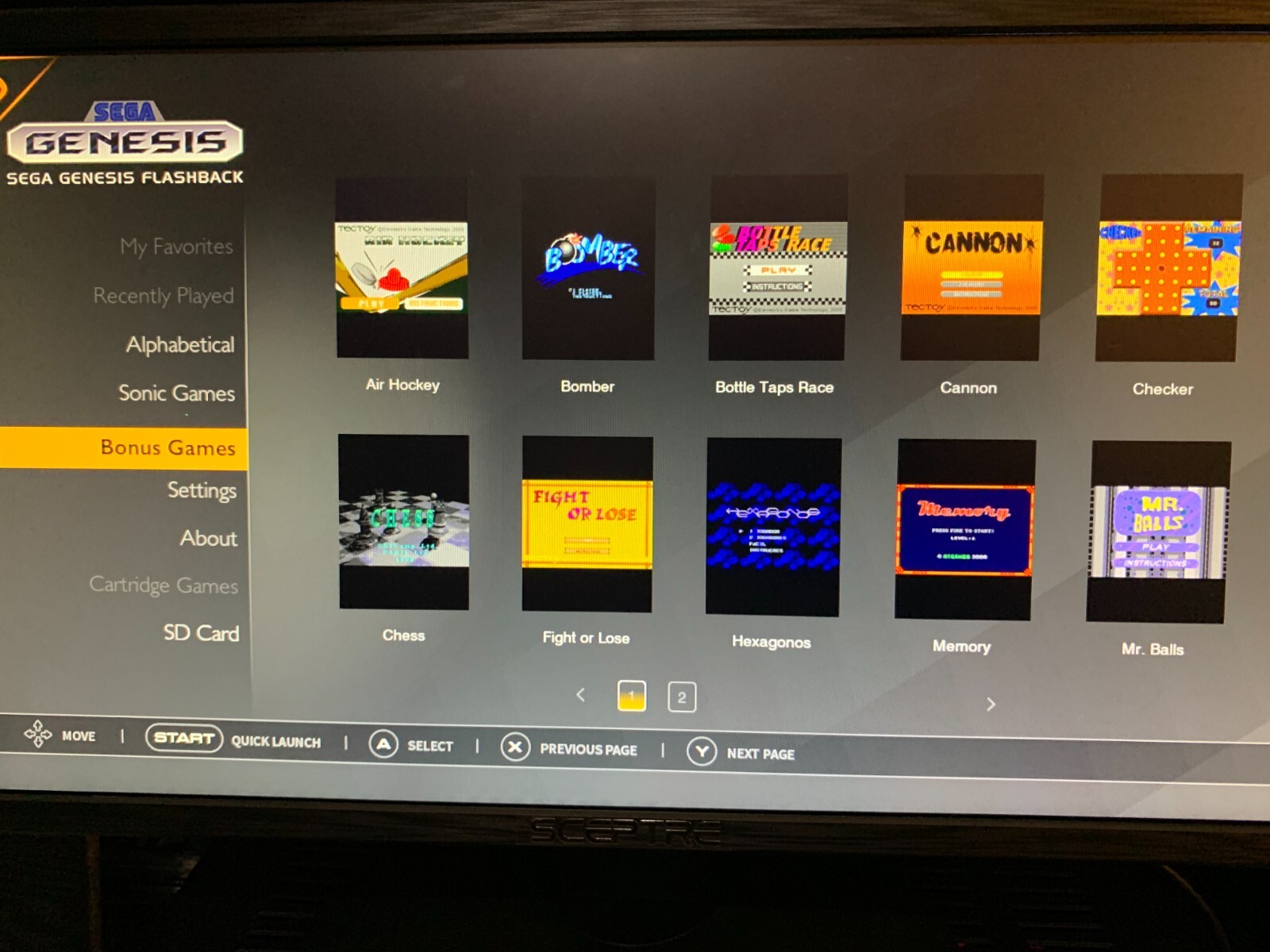 AtGames Sega Genesis Console HDMI Wireless Controllers Built-in Games 1500 Retro