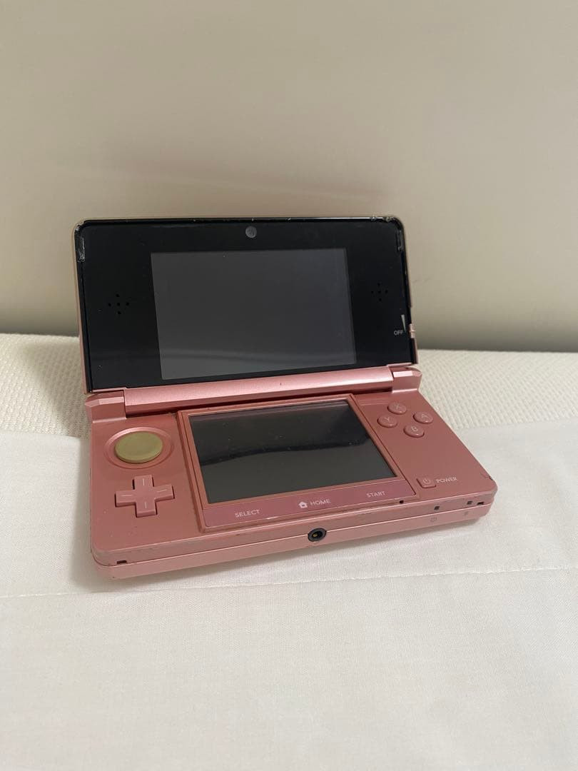 Nintendo 3DS Console Misty Pink Paper Mario Sticker Star Japan For Parts 023