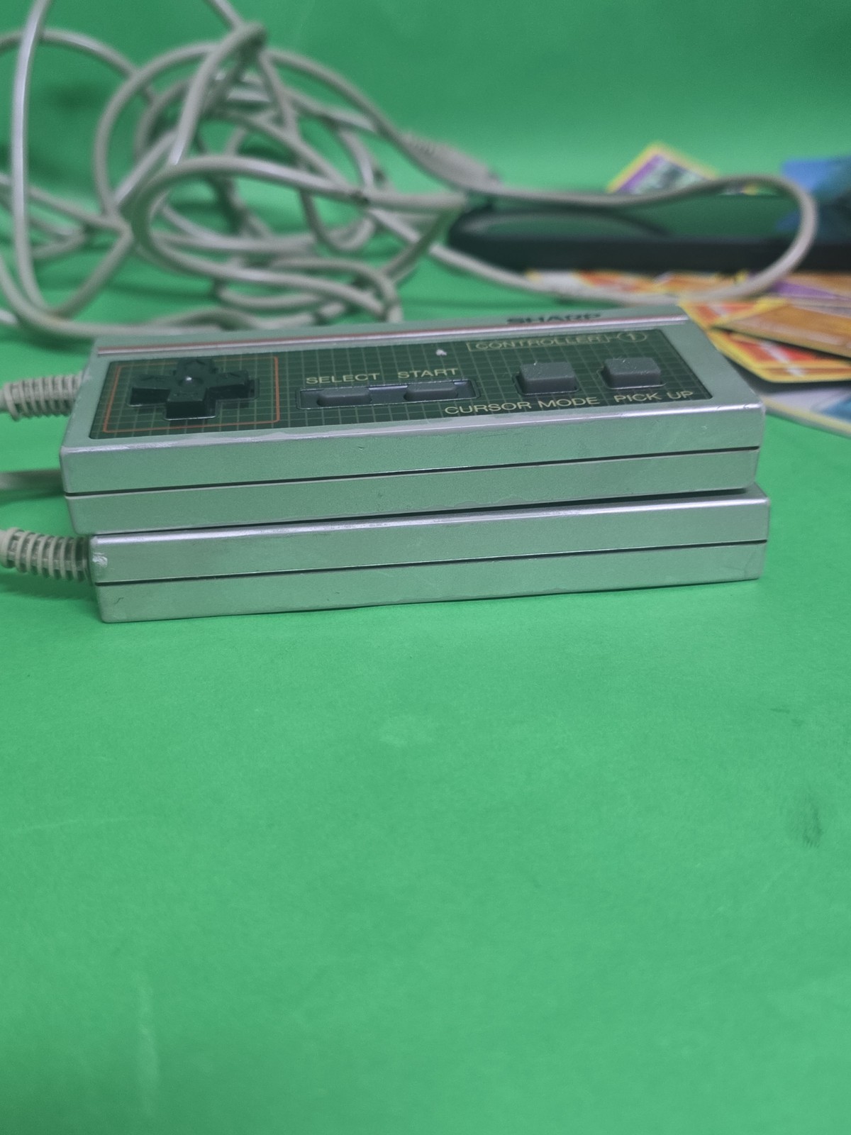 2 x SHARP Nintendo Famicom TV C1 C2 Controller Joystick Vintage Rare Untested
