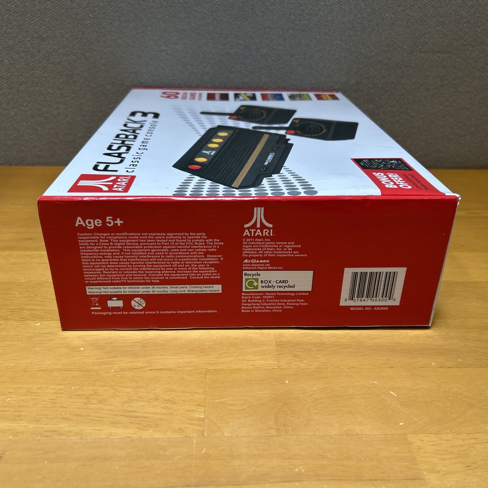 Atari Flashback 3 Classic Game Console with 60 Built-in Games Retro Gaming w/Box