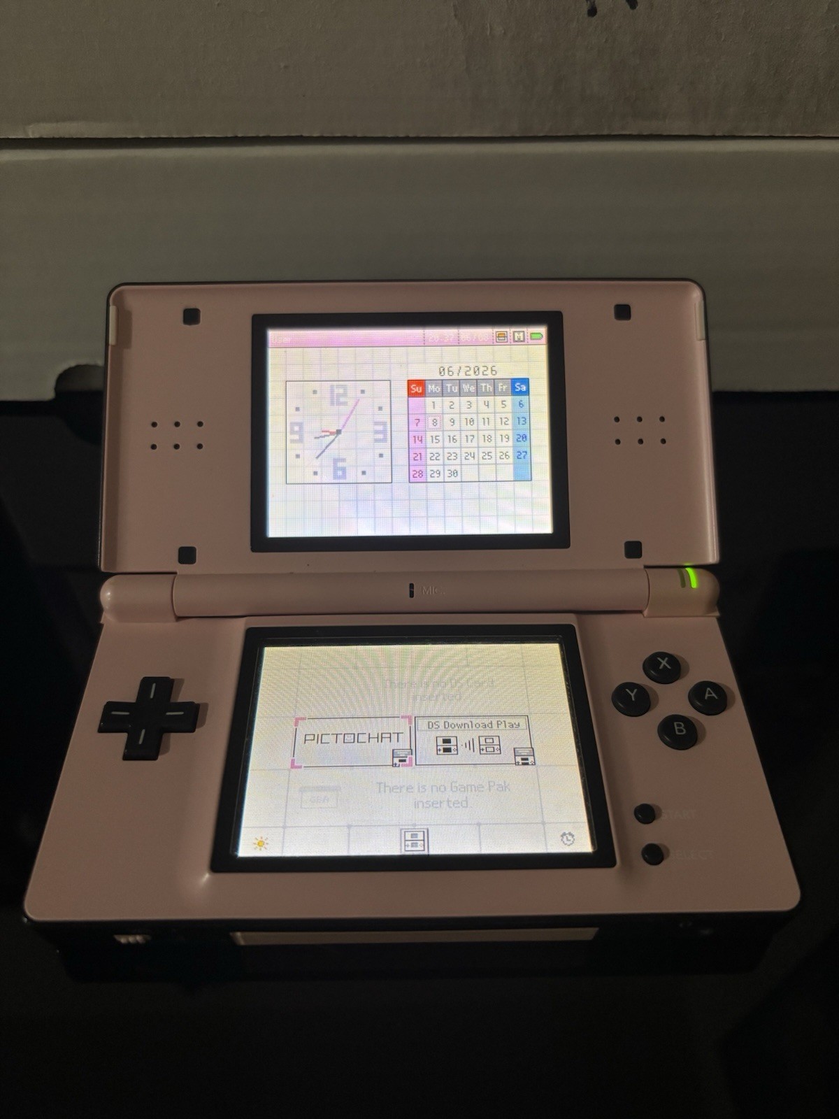 Custom Nintendo DS Lite Handheld Console Pink & Black