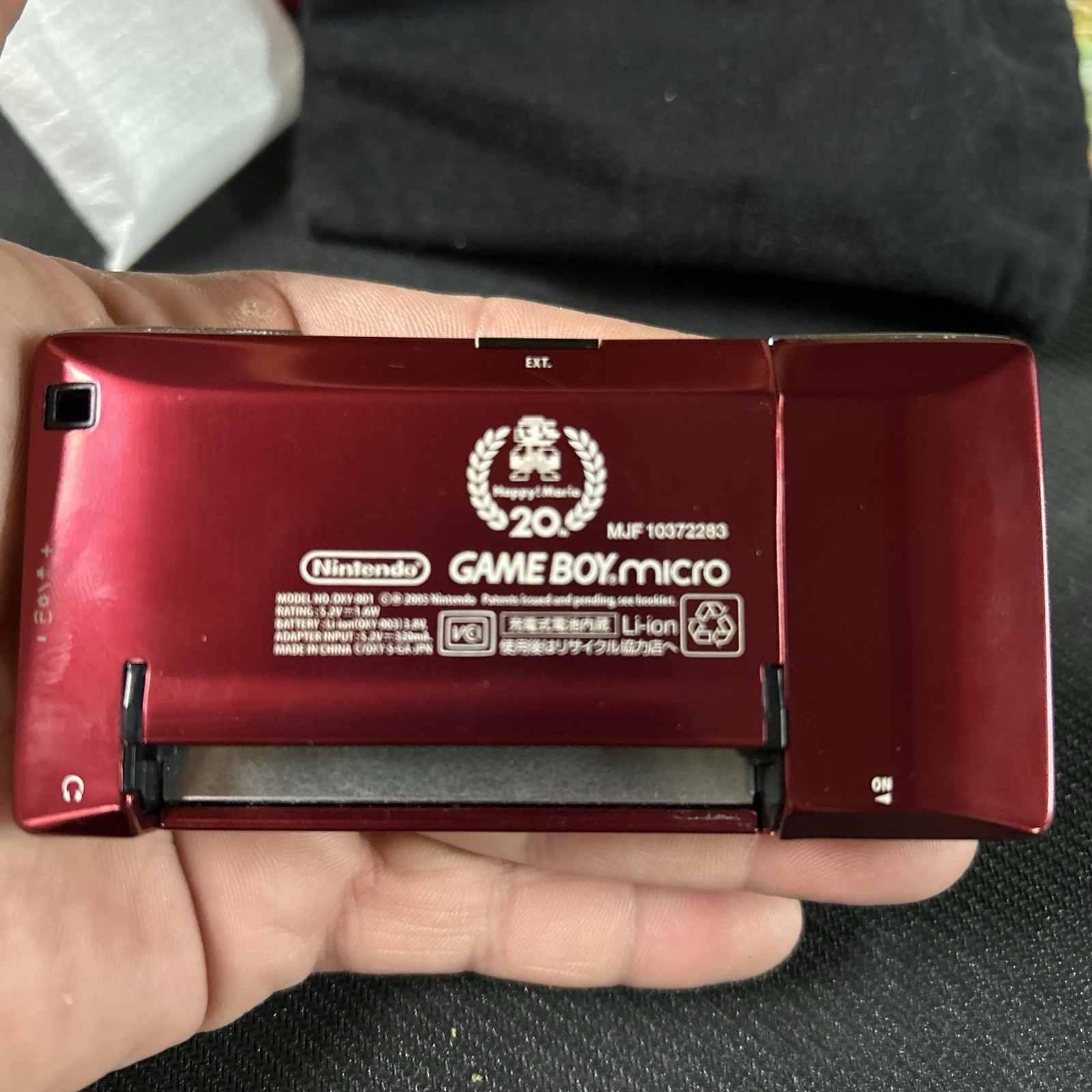 in Box Nintendo Game Boy Micro 20th Anniversary Famicom Edition working