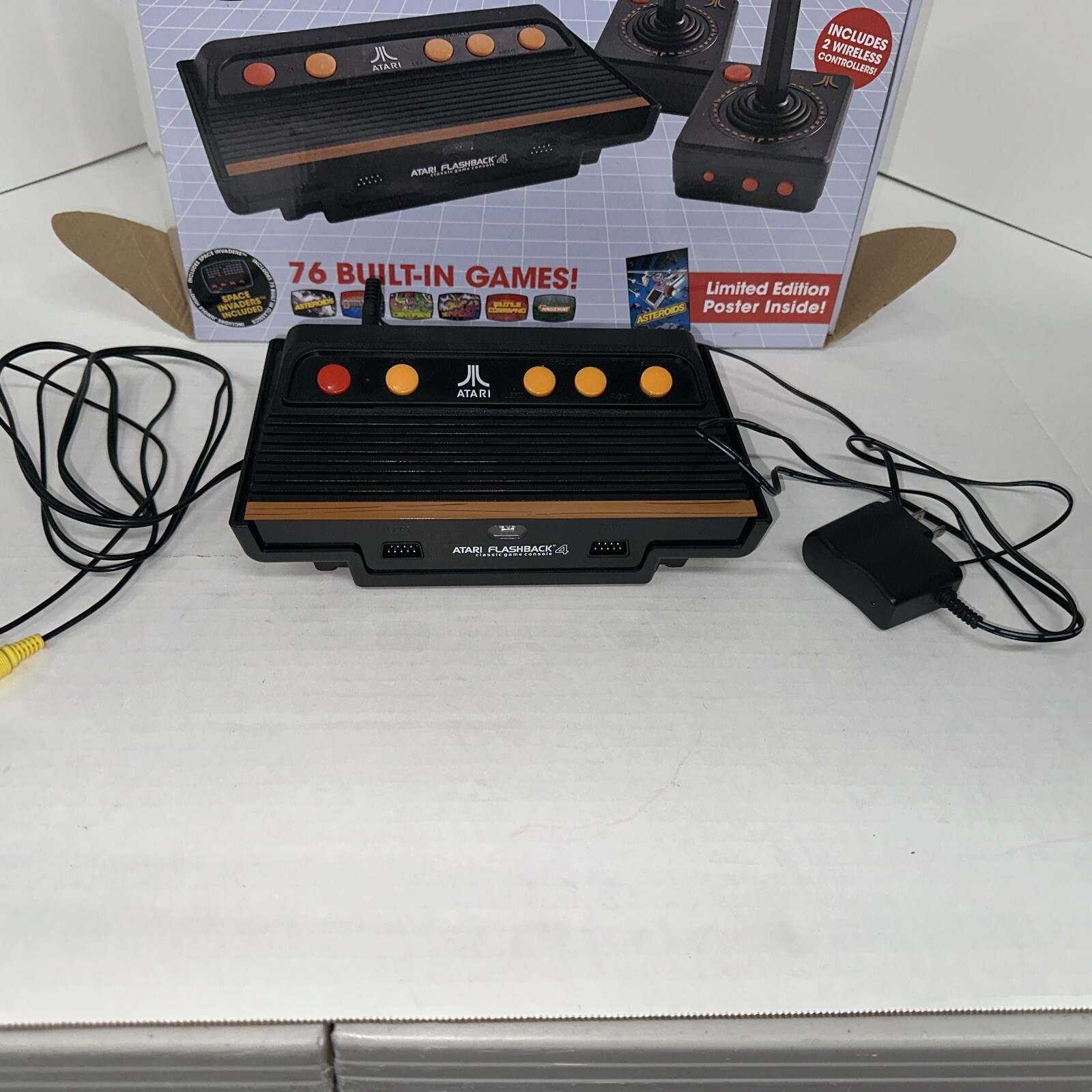 ATARI Flashback 4 Classic Video Game Console 76 Built-in Games w/ Millipede