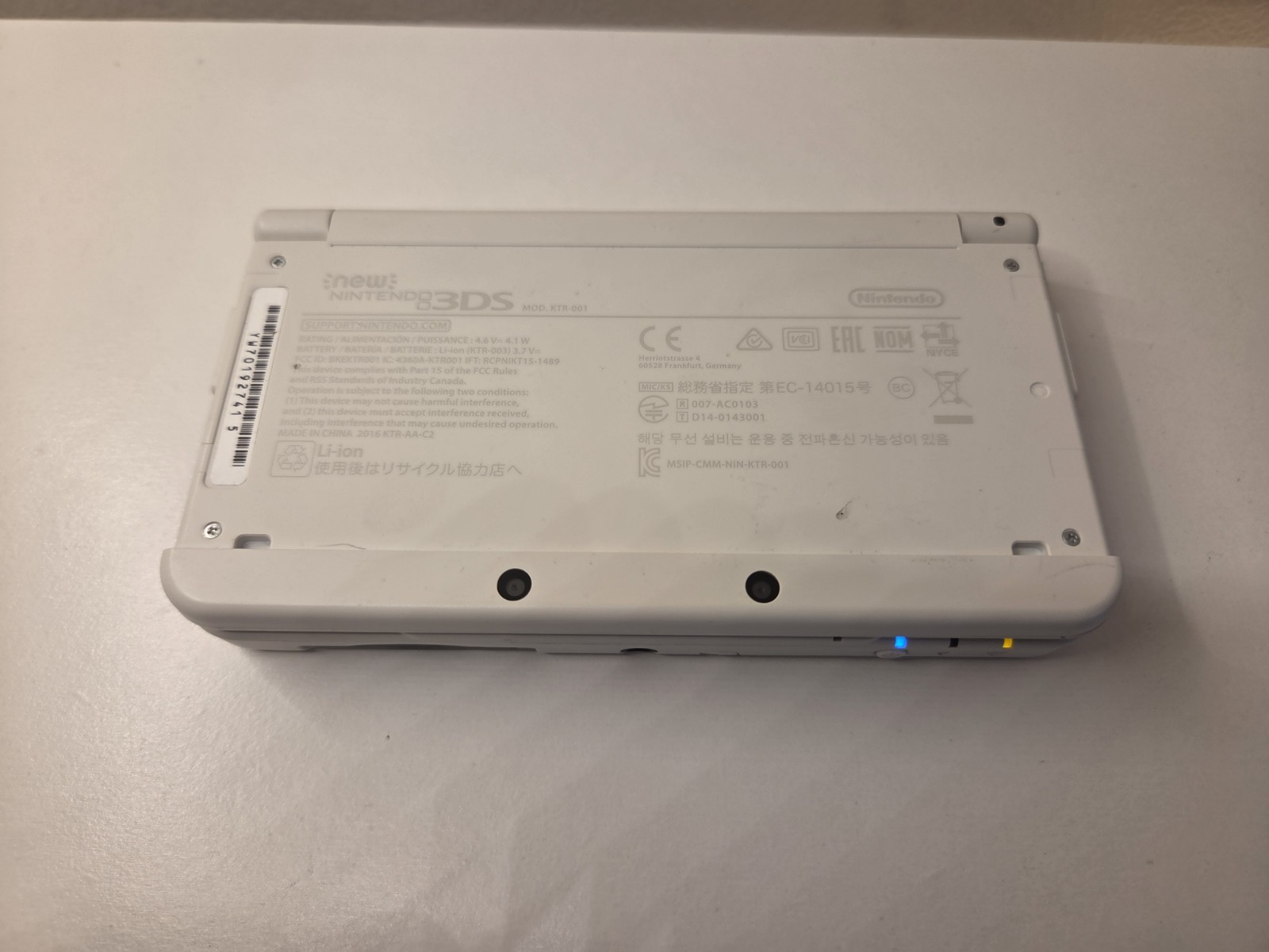 USED New Nintendo 3DS WHITE console