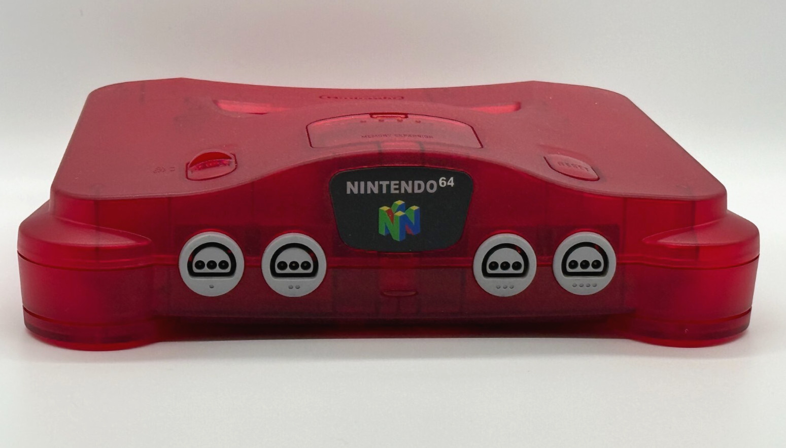 NEW Nintendo 64 N64 Limited Transparent Red Custom Multi-Color LED Rare