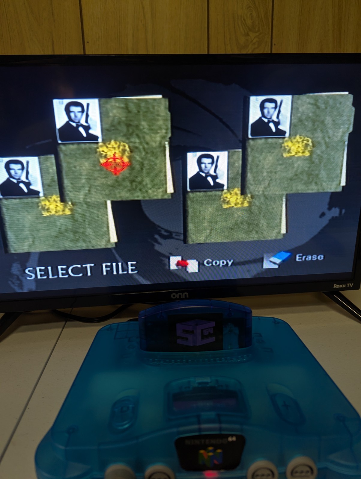 Nintendo 64 Ice Blue Console + SummerCart 64