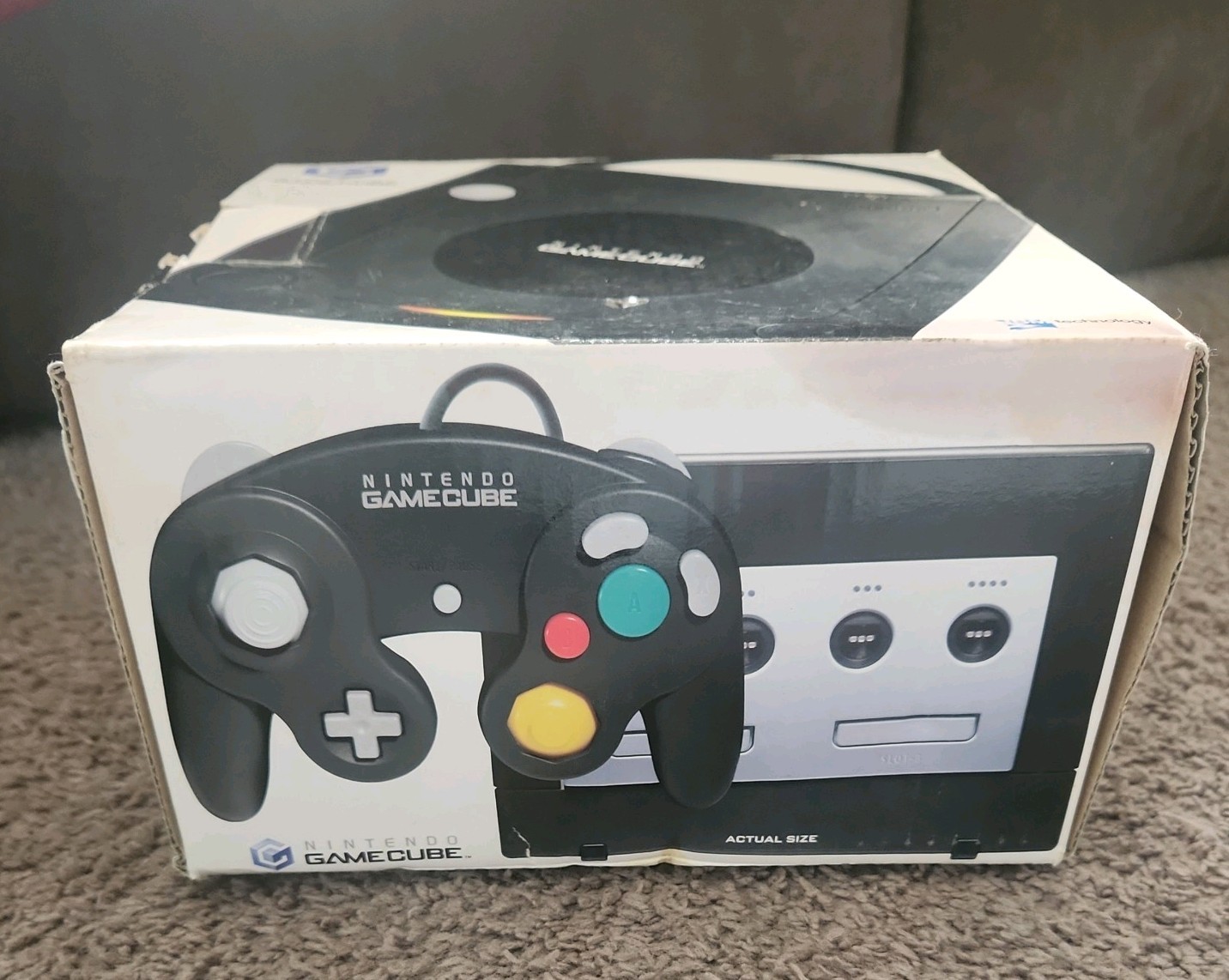 Nintendo GameCube Jet BLACK Console USA OEM W/ original Box DOL-001 USA – TESTED