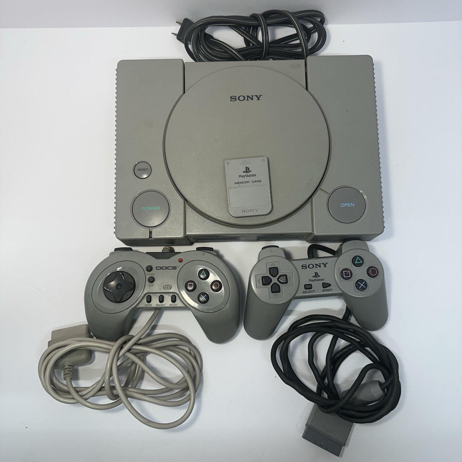 Sony PlayStation 1 Video Game Console Bundle. NO TV HDMI. Read Description