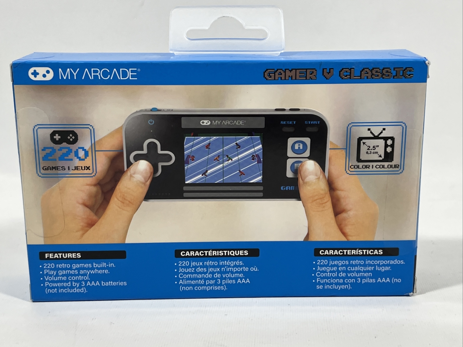 My Arcade Pocket Player Portable Gaming System 220 Retro Games NEW