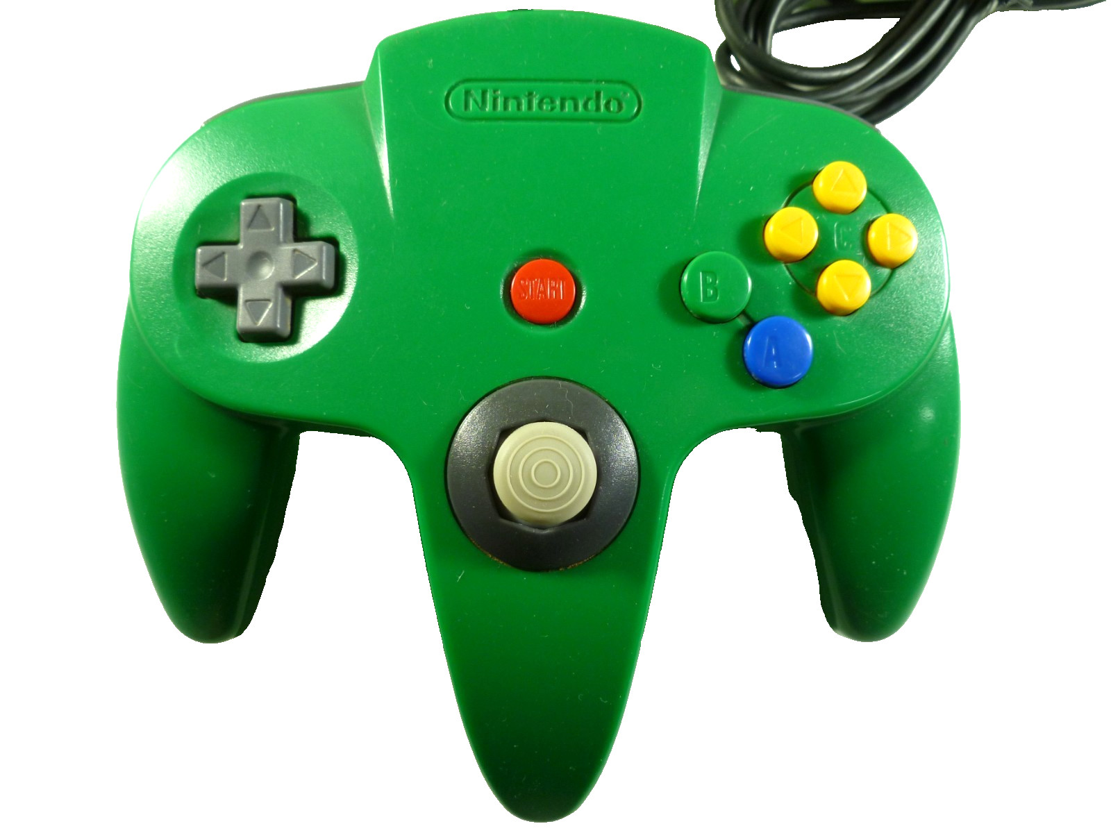 Nintendo 64 Funtastic Jungle Green Controller Expansion – Oem cord Rumble Bundle