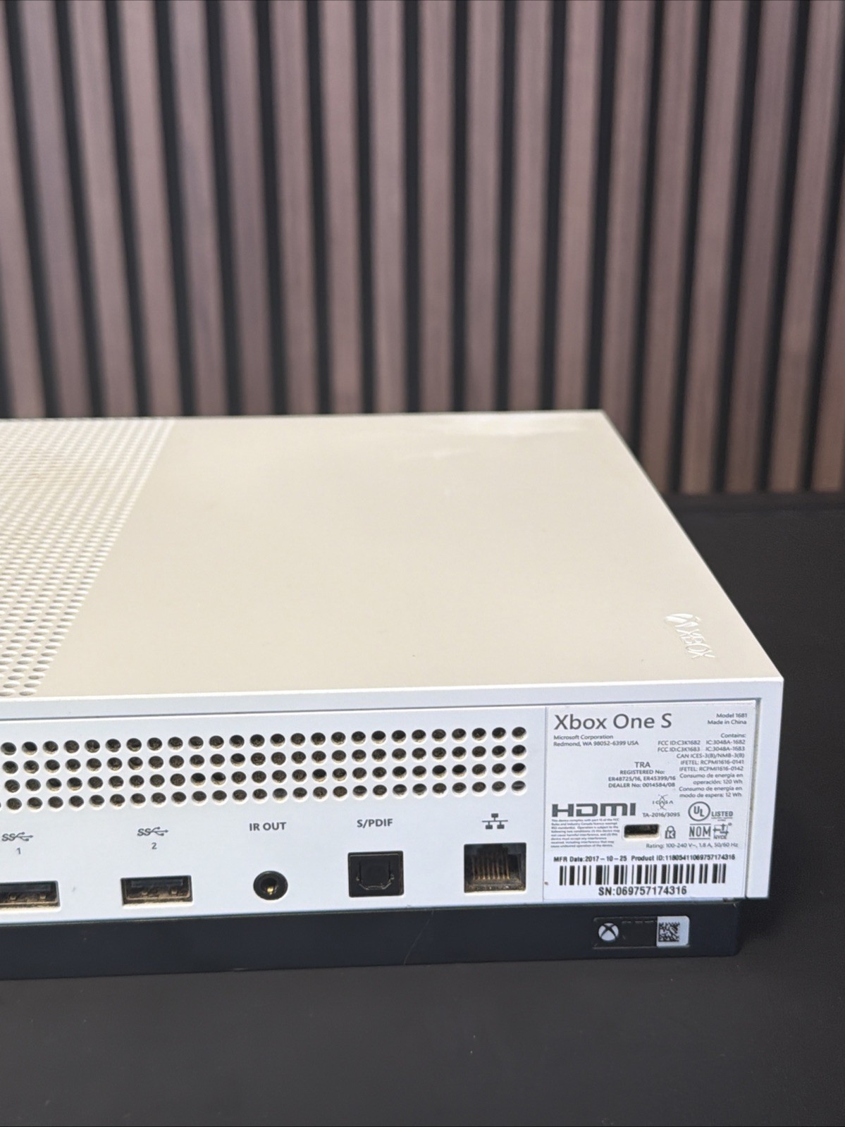 Microsoft Xbox One S Gaming System (Model 1681) 500 GB, Console Only – Tested