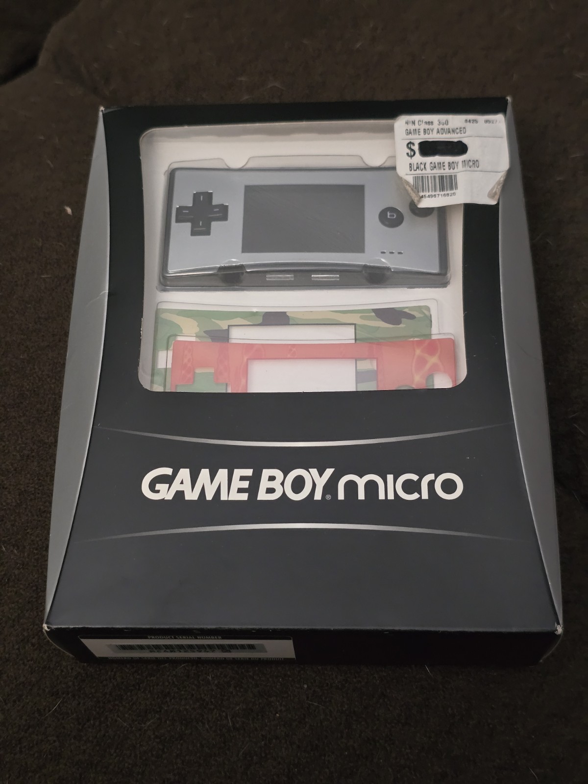 Silver Nintendo Game Boy Micro Gameboy NEW Sealed w/ 2 Faceplates Platinum