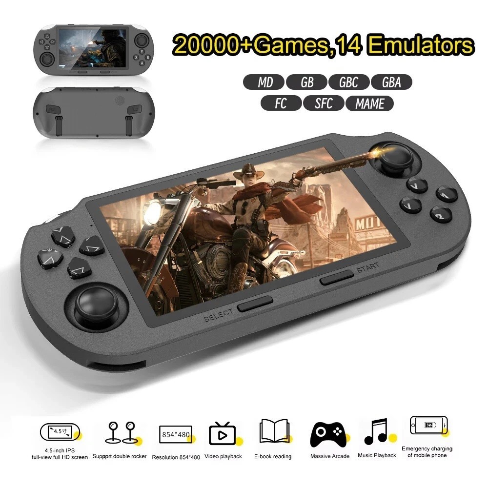 SF3000 Handheld Retro Game Console, IPS Video Game Console, Built-in 20000 Games