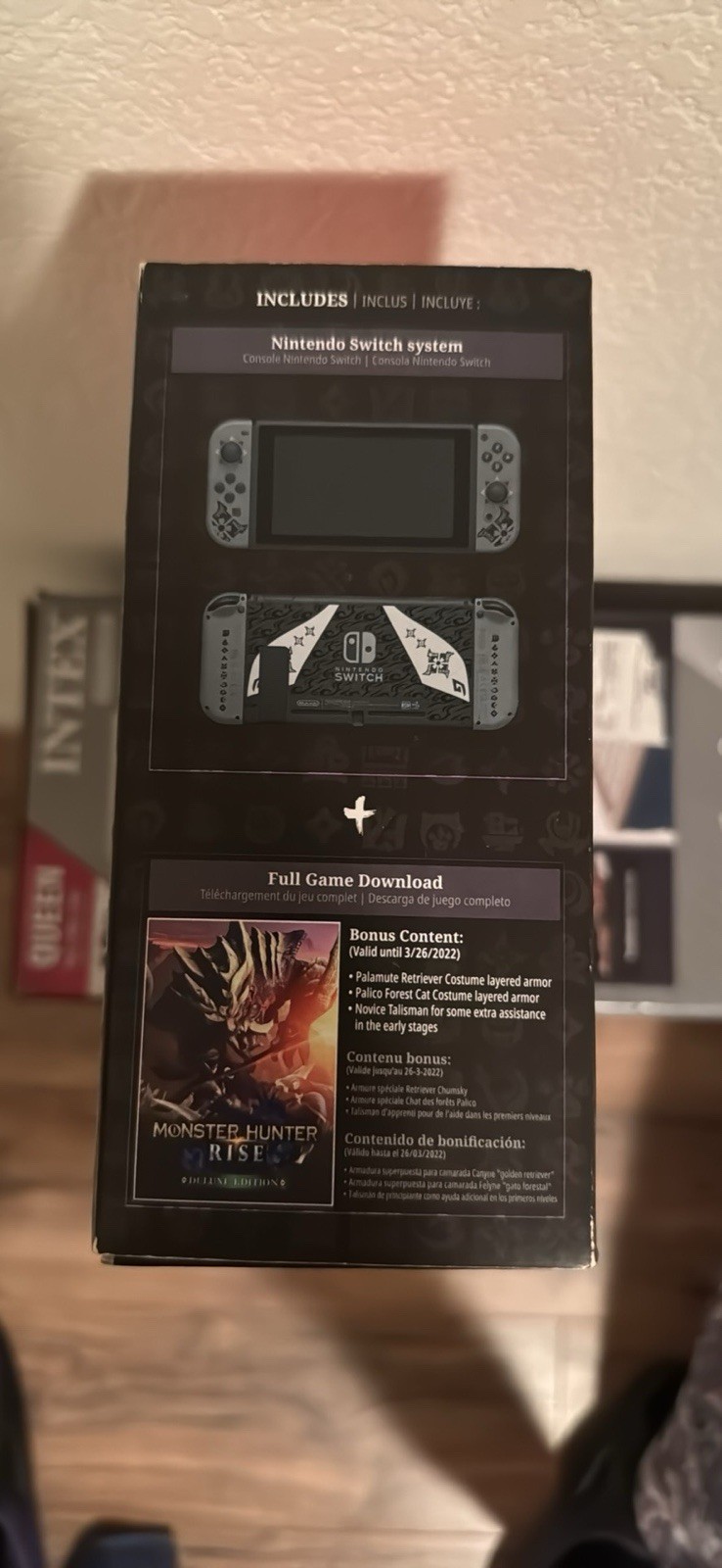 Nintendo Switch Monster Hunter Rise Console W/Game Deluxe Edition