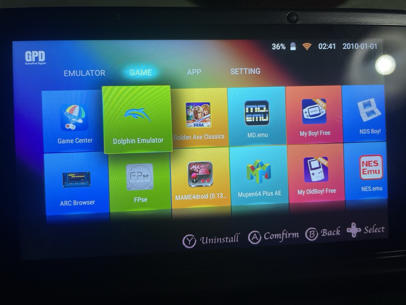 Rare Portable Console Gamepad Gpd Xd Plus Modeed Emulator Games Mame Dreamcast