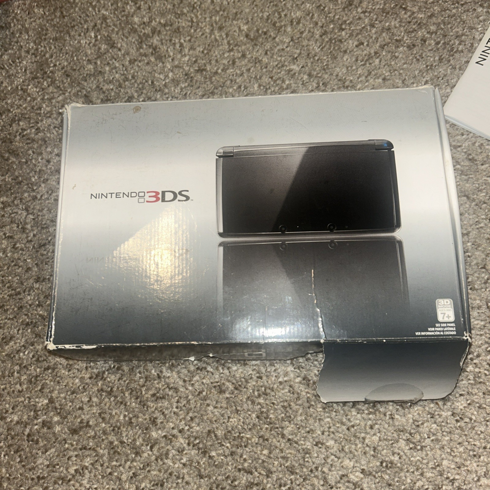 Nintendo 3DS 2GB box only – Cosmo Black box and inserts only