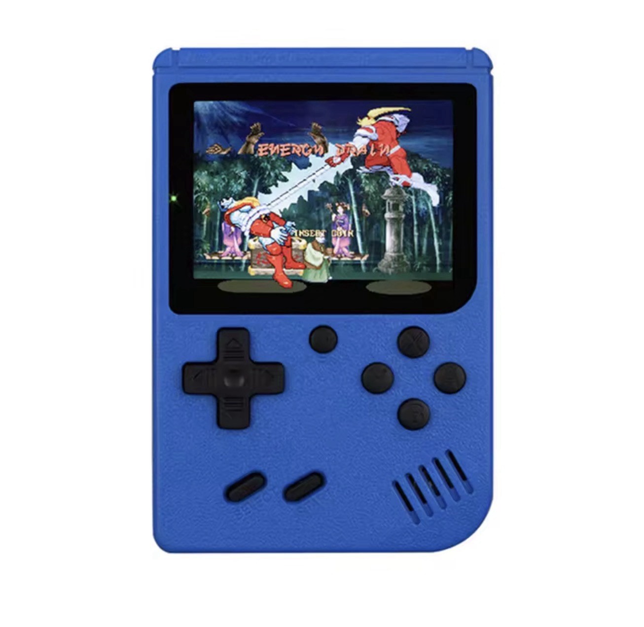 Blue Retro Handheld Game Console Built-In Games, Region Free, AV, 480p