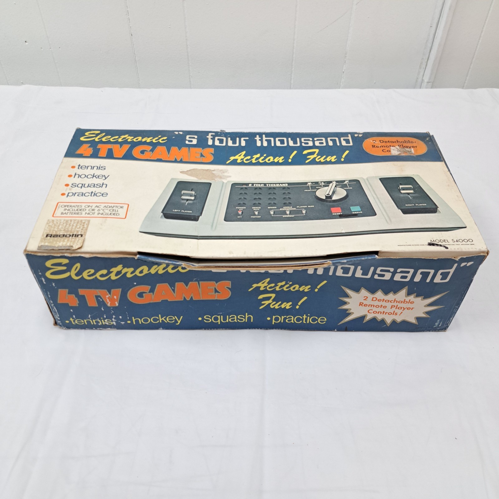RARE Vintage K-Mart Toy Electronic S Four Thousand TV Video Game Console w/ Box