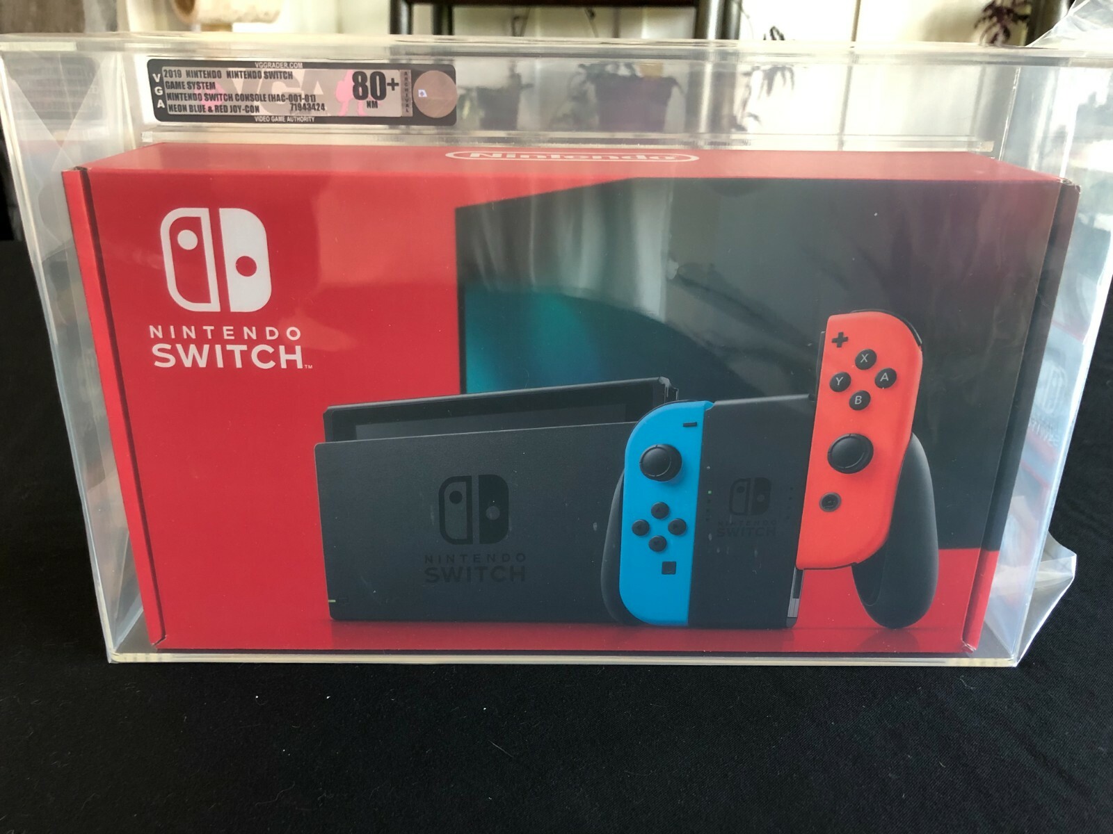 Nintendo Switch Neon Blue and Neon Red Joy-Con Console, New Graded VGA 80+ NM