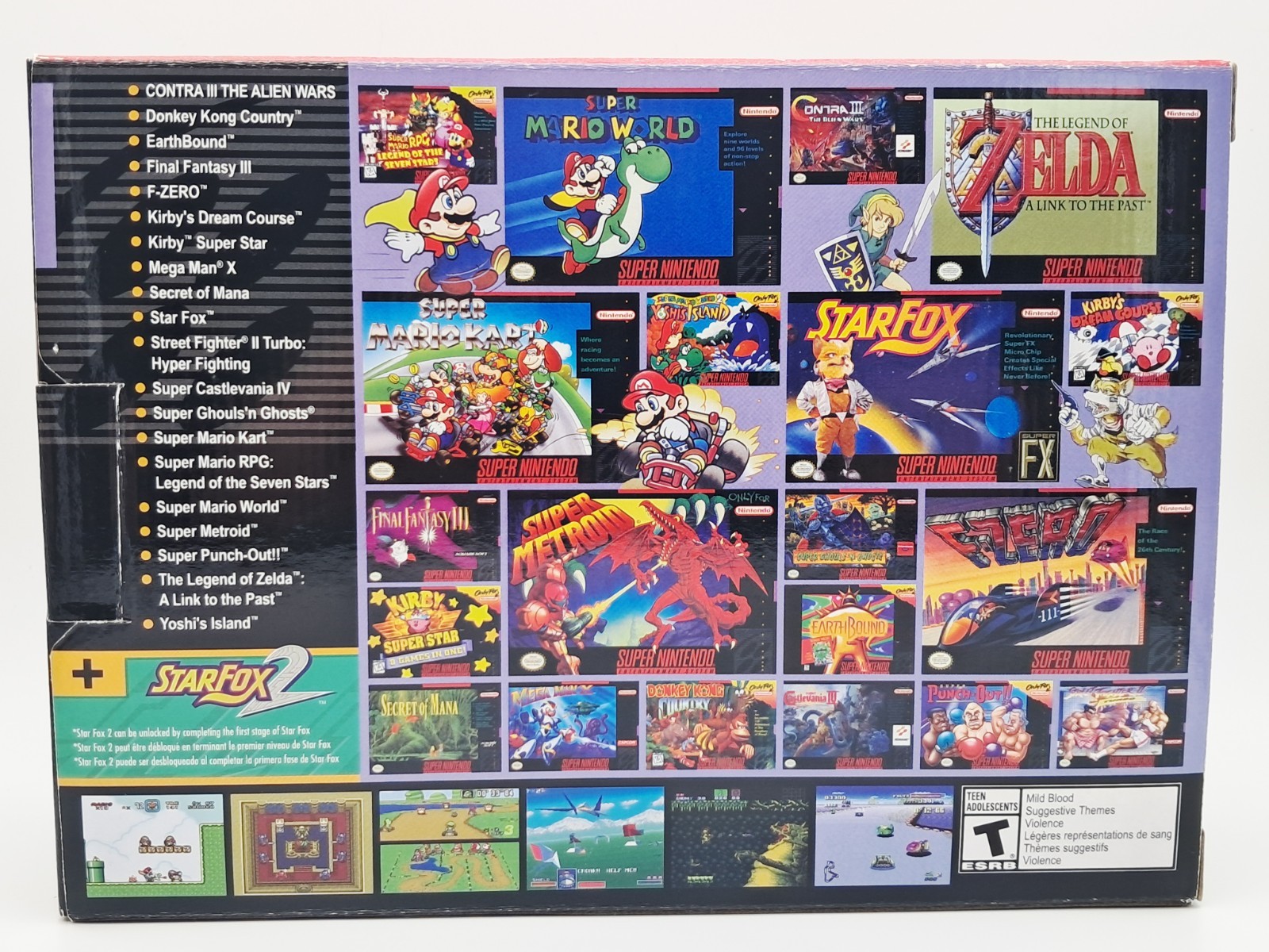 Authentic SNES Super Nintendo Entertainment System Classic Edition W/ 21 Games