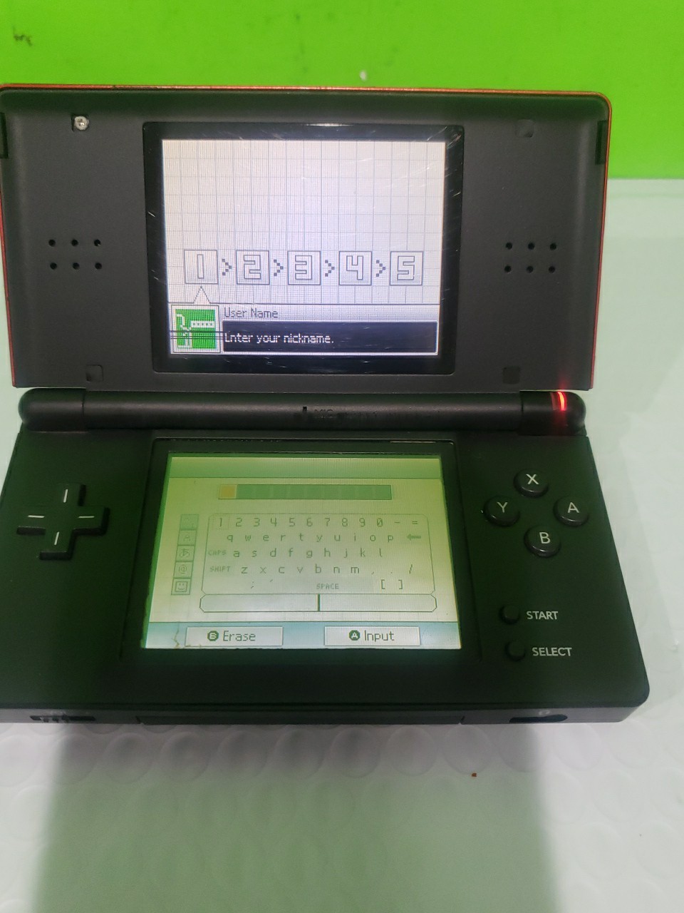 Nintendo DS Lite Handheld System – Red/Black For Part Only As Is
