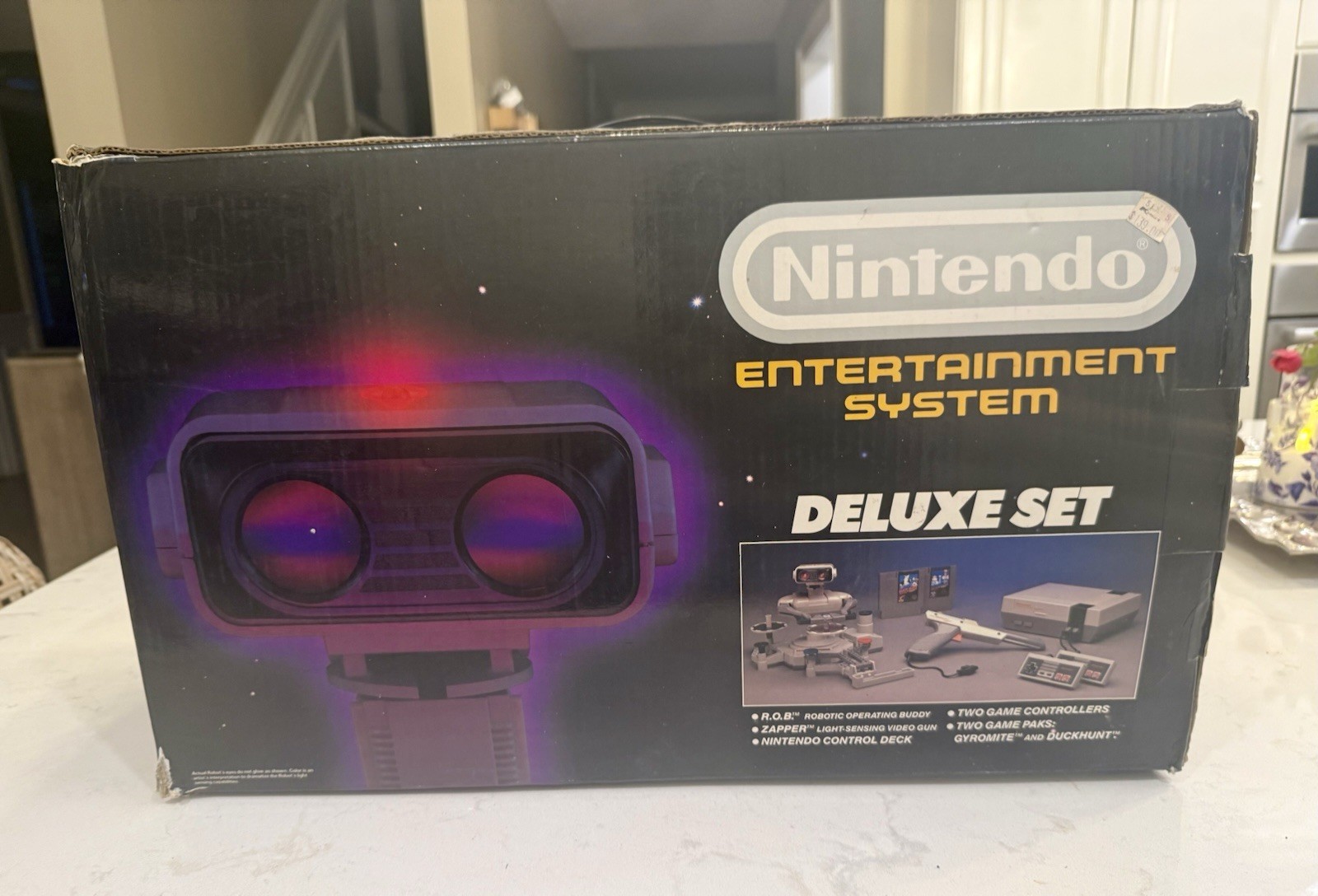 NES Nintendo Deluxe Set EMPTY Box NO Styrofoam Tray or Inserts – Box Only!