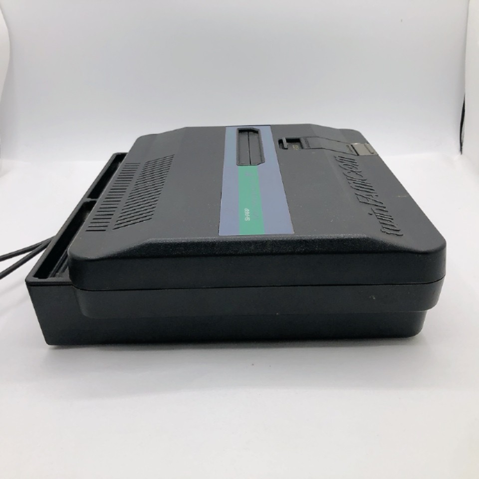 Sharp Twin Famicom Console System Black New Belt AN-505-BK Japanese Tested