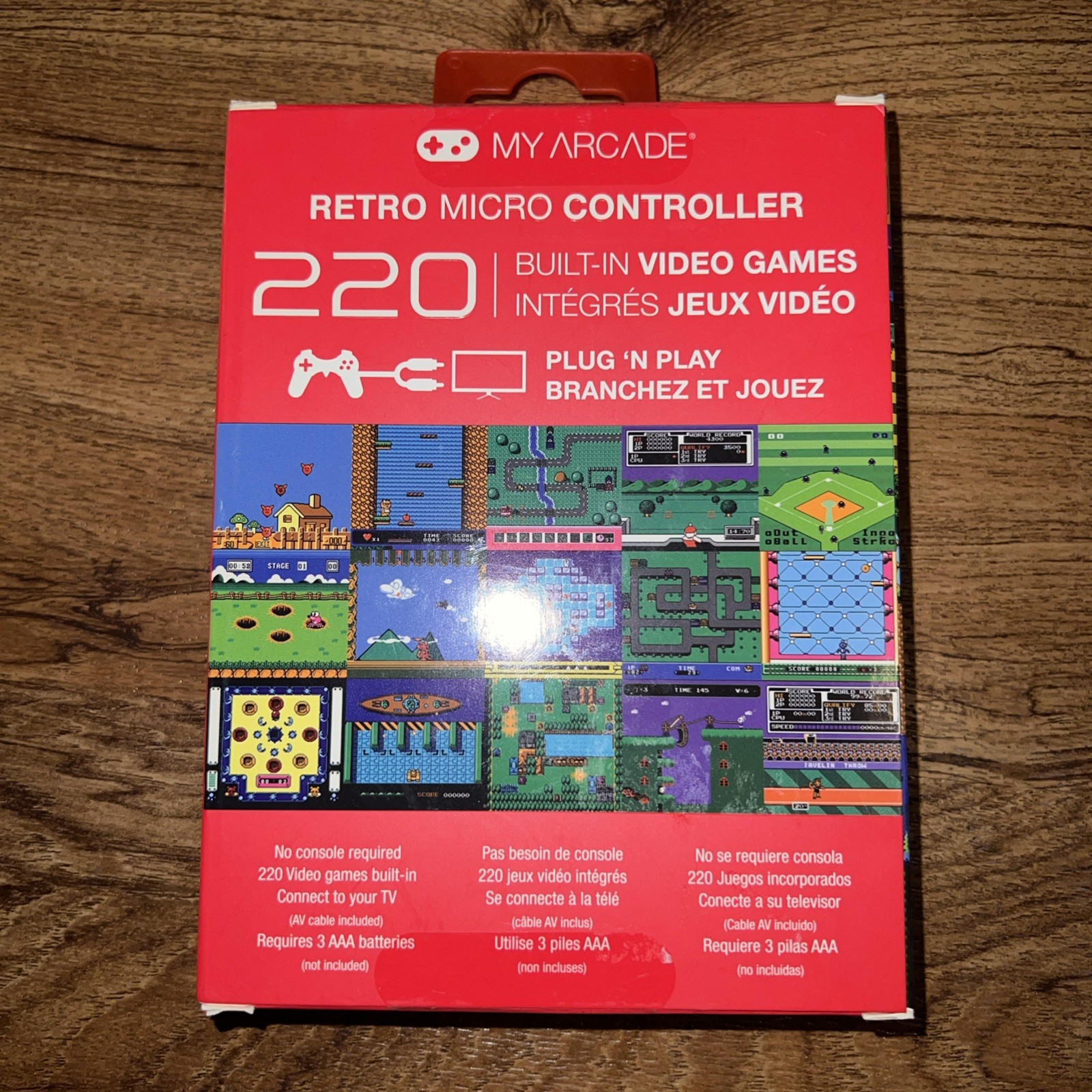 My Arcade Retro Micro Controller – 220 Built-In Video Games New in Box Plug Play
