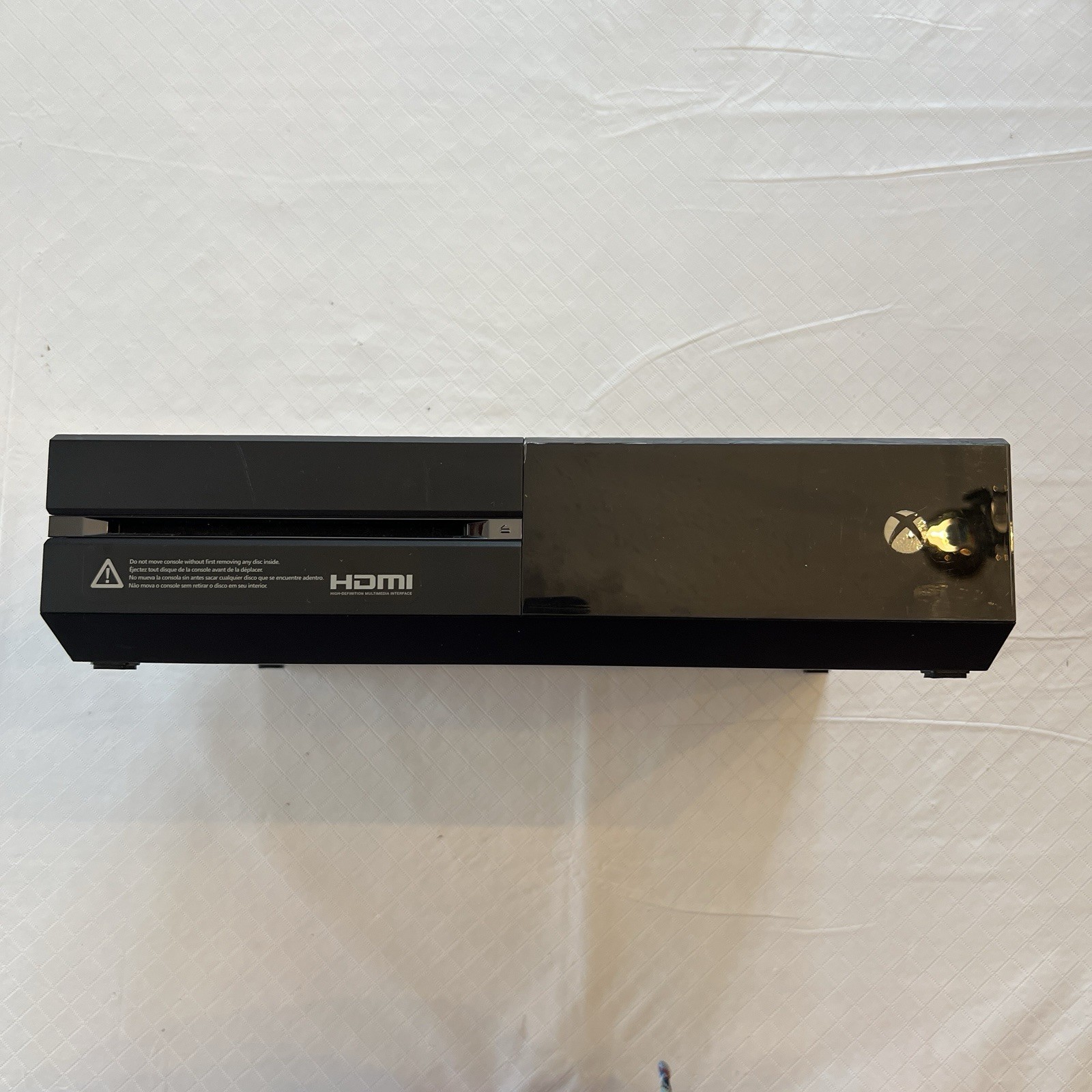 Microsoft Xbox One Black 500GB 1540 Bundle Power Cord + Controller 1537 Tested