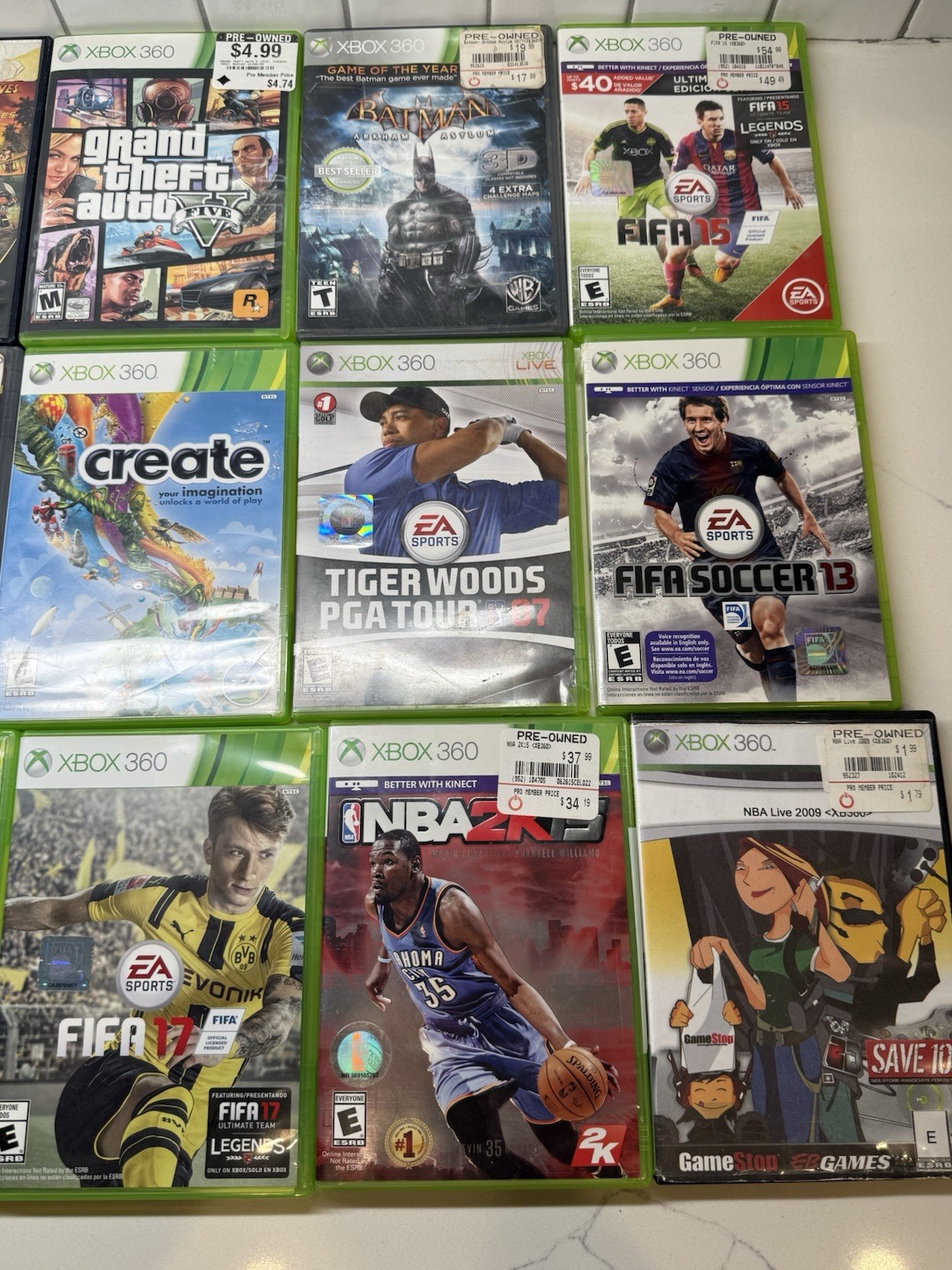 Xbox 360 S Console SLIM Model 1439 w/ Kinect, Controllers + Games Lot – READ DES