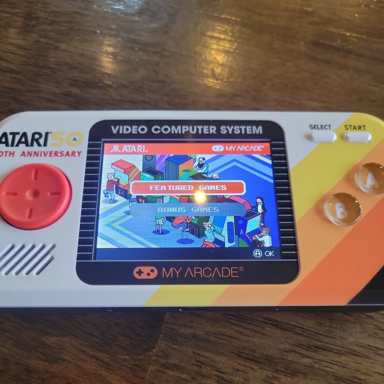 Atari Pocket Player Pro 50th anniversary Video computer System My Arcade A