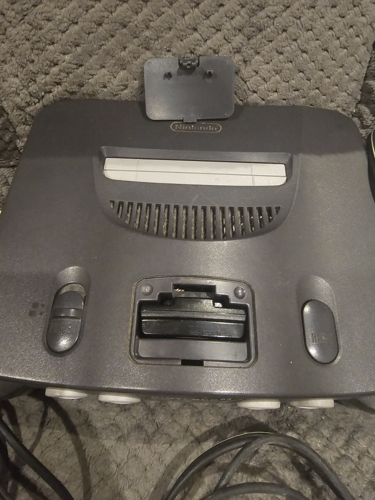 Nintendo 64 N64 Original System Console With 2 Original Controllers & Cords
