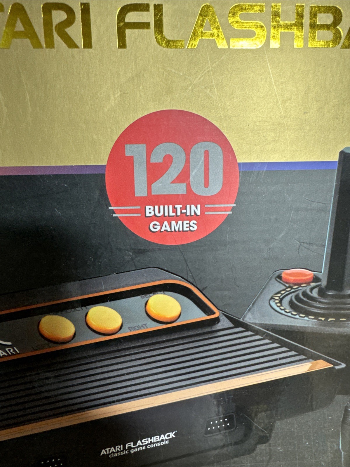 Atari Flashback 9 Gold HD Console 120 Built-in Games & Controllers -Preowned