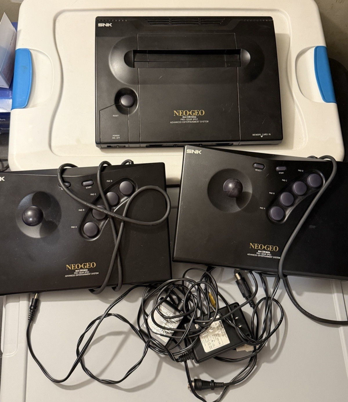 Neo Geo AES US Gold System Console SNK Please Read Low Serial
