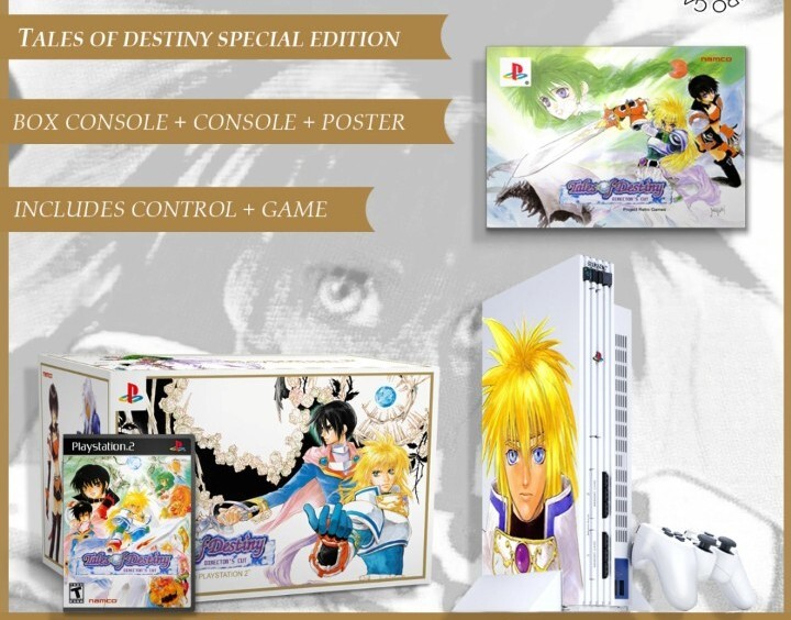 Custom Tales of Destiny Japanese Playstation PS2- Plays USA And Japanese Games